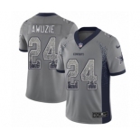 Men's Nike Dallas Cowboys #24 Chidobe Awuzie Limited Gray Rush Drift Fashion NFL Jersey