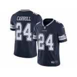 Men's Nike Dallas Cowboys #24 Nolan Carroll Vapor Untouchable Limited Navy Blue Team Color NFL Jersey