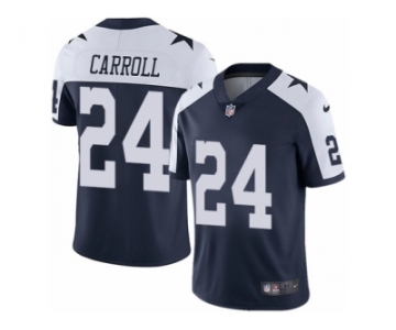 Men's Nike Dallas Cowboys #24 Nolan Carroll Vapor Untouchable Limited Navy Blue Throwback Alternate NFL Jersey