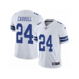 Men's Nike Dallas Cowboys #24 Nolan Carroll Vapor Untouchable Limited White NFL Jersey