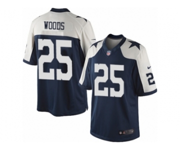 Men's Nike Dallas Cowboys #25 Xavier Woods Limited Navy Blue Throwback Alternate NFL Jersey