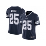 Men's Nike Dallas Cowboys #25 Xavier Woods Vapor Untouchable Limited Navy Blue Team Color NFL Jersey