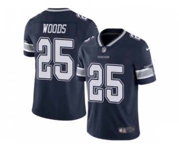 Men's Nike Dallas Cowboys #25 Xavier Woods Vapor Untouchable Limited Navy Blue Team Color NFL Jersey