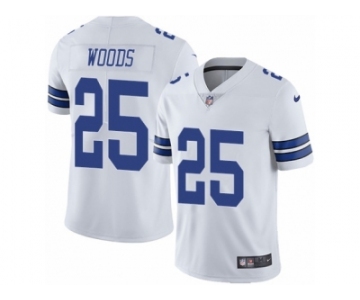 Men's Nike Dallas Cowboys #25 Xavier Woods Vapor Untouchable Limited White NFL Jersey