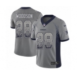 Men's Nike Dallas Cowboys #28 Darren Woodson Limited Gray Rush Drift Fashion NFL Jersey