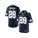 Men's Nike Dallas Cowboys #28 Darren Woodson Limited Navy Blue Team Color NFL Jersey