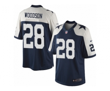 Men's Nike Dallas Cowboys #28 Darren Woodson Limited Navy Blue Throwback Alternate NFL Jersey