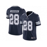 Men's Nike Dallas Cowboys #28 Darren Woodson Vapor Untouchable Limited Navy Blue Team Color NFL Jersey