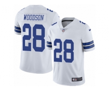 Men's Nike Dallas Cowboys #28 Darren Woodson Vapor Untouchable Limited White NFL Jersey