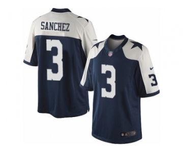 Men's Nike Dallas Cowboys #3 Mark Sanchez Limited Navy Blue Throwback Alternate NFL Jersey