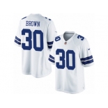 Men's Nike Dallas Cowboys #30 Anthony Brown Limited White NFL Jersey