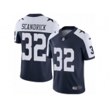 Men's Nike Dallas Cowboys #32 Orlando Scandrick Vapor Untouchable Limited Navy Blue Throwback Alternate NFL Jersey