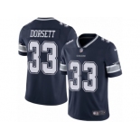 Men's Nike Dallas Cowboys #33 Tony Dorsett Vapor Untouchable Limited Navy Blue Team Color NFL Jersey