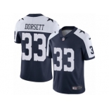 Men's Nike Dallas Cowboys #33 Tony Dorsett Vapor Untouchable Limited Navy Blue Throwback Alternate NFL Jersey