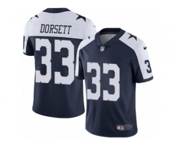 Men's Nike Dallas Cowboys #33 Tony Dorsett Vapor Untouchable Limited Navy Blue Throwback Alternate NFL Jersey