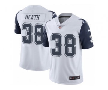 Men's Nike Dallas Cowboys #38 Jeff Heath Limited White Rush NFL Jersey