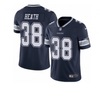 Men's Nike Dallas Cowboys #38 Jeff Heath Vapor Untouchable Limited Navy Blue Team Color NFL Jersey