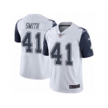 Men's Nike Dallas Cowboys #41 Keith Smith Limited White Rush NFL Jersey