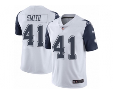 Men's Nike Dallas Cowboys #41 Keith Smith Limited White Rush NFL Jersey