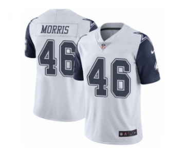 Men's Nike Dallas Cowboys #46 Alfred Morris Limited White Rush NFL Jersey