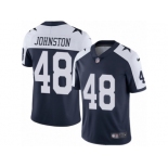 Men's Nike Dallas Cowboys #48 Daryl Johnston Vapor Untouchable Limited Navy Blue Throwback Alternate NFL Jersey