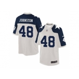 Men's Nike Dallas Cowboys #48 Daryl Johnston White Limited Alternate Throwback Jersey