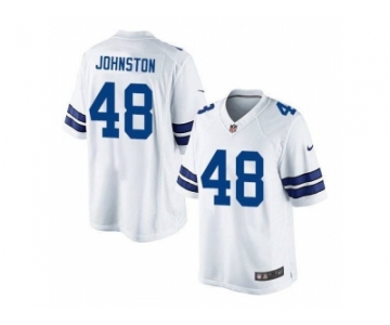 Men's Nike Dallas Cowboys #48 Daryl Johnston White Limited Road Jersey