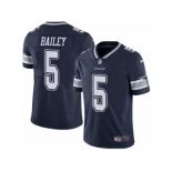 Men's Nike Dallas Cowboys #5 Dan Bailey Vapor Untouchable Limited Navy Blue Team Color NFL Jersey