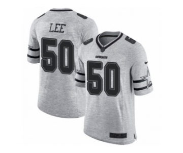 Men's Nike Dallas Cowboys #50 Sean Lee Limited Gray Gridiron II NFL Jersey