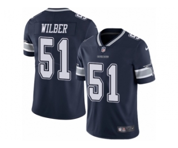 Men's Nike Dallas Cowboys #51 Kyle Wilber Vapor Untouchable Limited Navy Blue Team Color NFL Jersey