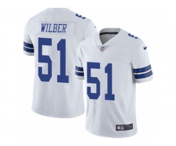 Men's Nike Dallas Cowboys #51 Kyle Wilber Vapor Untouchable Limited White NFL Jersey