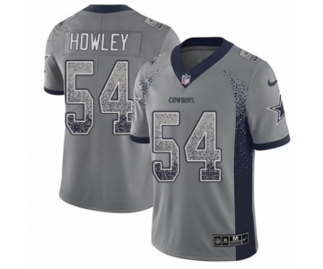 Men's Nike Dallas Cowboys #54 Chuck Howley Limited Gray Rush Drift Fashion NFL Jersey