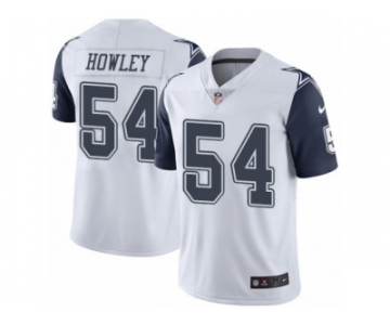 Men's Nike Dallas Cowboys #54 Chuck Howley Limited White Rush NFL Jersey