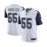 Men's Nike Dallas Cowboys #55 Leighton Vander Esch Limited White Rush Vapor Untouchable NFL Jersey