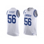 Men's Nike Dallas Cowboys #56 Justin Durant Limited White Player Name & Number Tank Top NFL Jersey