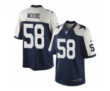 Men's Nike Dallas Cowboys #58 Damontre Moore Limited Navy Blue Throwback Alternate NFL Jersey