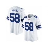 Men's Nike Dallas Cowboys #58 Damontre Moore Limited White NFL Jersey