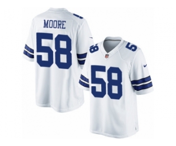 Men's Nike Dallas Cowboys #58 Damontre Moore Limited White NFL Jersey