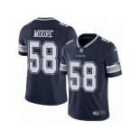 Men's Nike Dallas Cowboys #58 Damontre Moore Vapor Untouchable Limited Navy Blue Team Color NFL Jersey