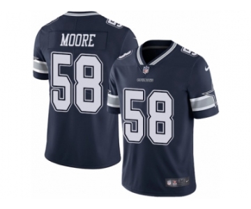 Men's Nike Dallas Cowboys #58 Damontre Moore Vapor Untouchable Limited Navy Blue Team Color NFL Jersey