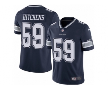 Men's Nike Dallas Cowboys #59 Anthony Hitchens Vapor Untouchable Limited Navy Blue Team Color NFL Jersey