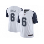 Men's Nike Dallas Cowboys #6 Chris Jones Limited White Rush NFL Jersey