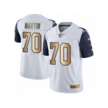 Men's Nike Dallas Cowboys #70 Zack Martin Limited White Gold Rush NFL Jersey