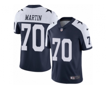 Men's Nike Dallas Cowboys #70 Zack Martin Vapor Untouchable Limited Navy Blue Throwback Alternate NFL Jersey