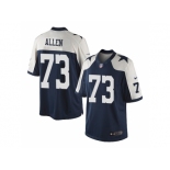 Men's Nike Dallas Cowboys #73 Larry Allen Navy Blue Limited Throwback Alternate Jersey