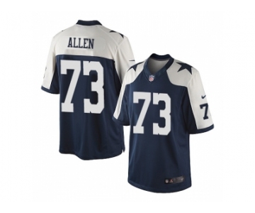 Men's Nike Dallas Cowboys #73 Larry Allen Navy Blue Limited Throwback Alternate Jersey