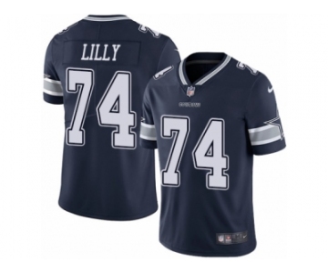 Men's Nike Dallas Cowboys #74 Bob Lilly Vapor Untouchable Limited Navy Blue Team Color NFL Jersey