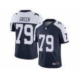 Men's Nike Dallas Cowboys #79 Chaz Green Vapor Untouchable Limited Navy Blue Throwback Alternate NFL Jersey