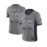 Men's Nike Dallas Cowboys #86 Dalton Schultz Limited Gray Rush Drift Fashion NFL Jersey