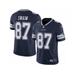 Men's Nike Dallas Cowboys #87 Geoff Swaim Vapor Untouchable Limited Navy Blue Team Color NFL Jersey